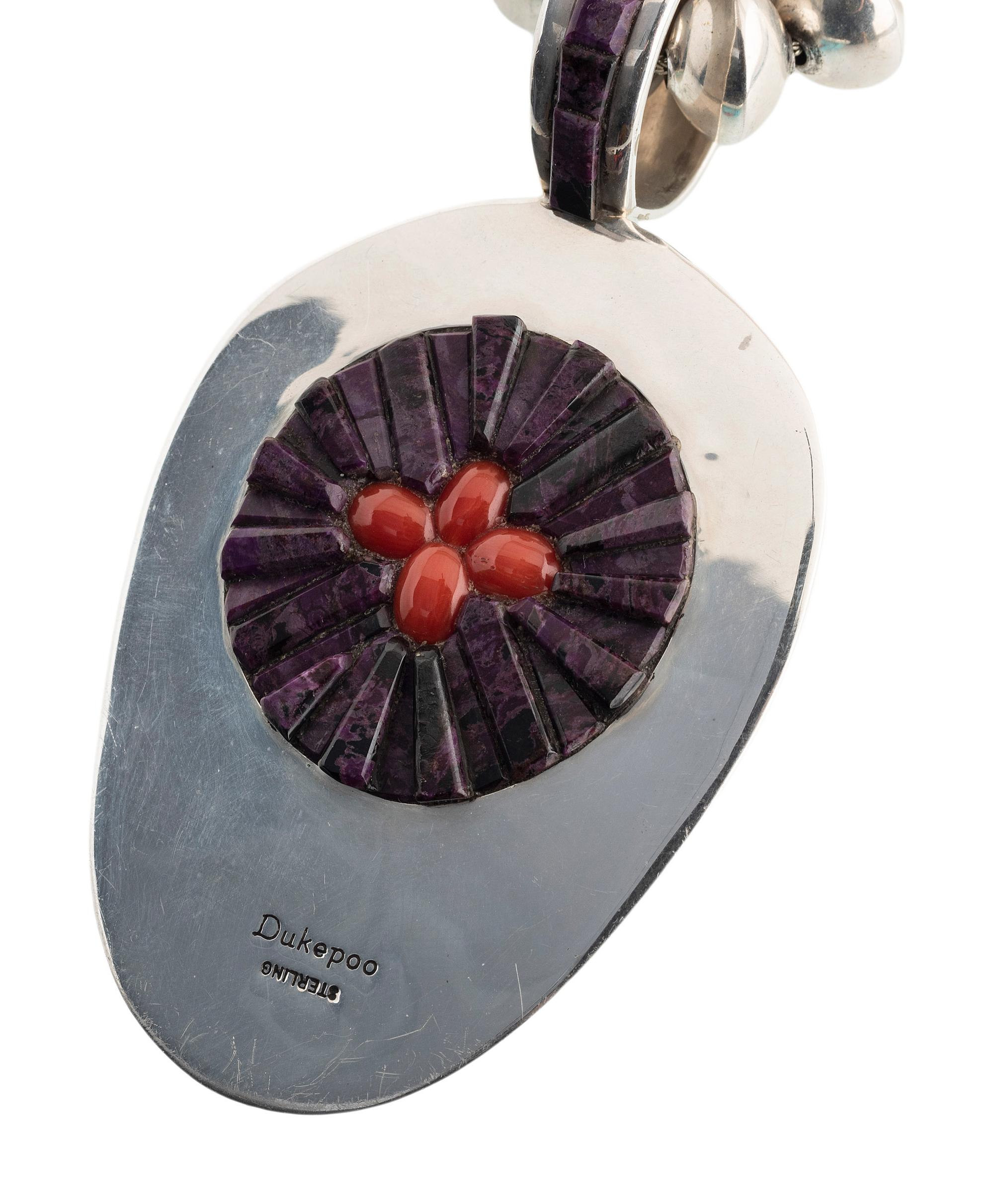 Sterling Silver Necklace, with Reversible Pendant