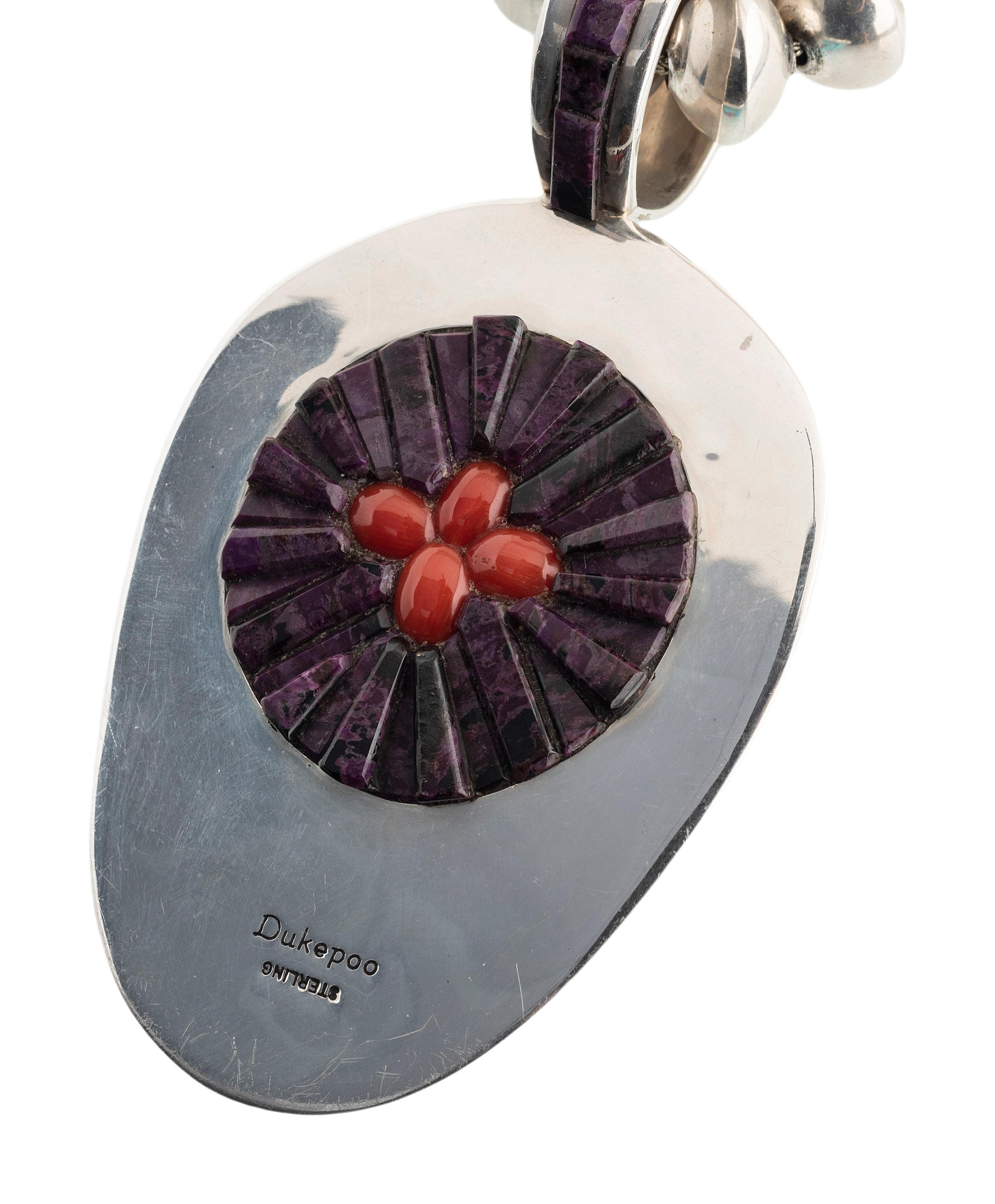 Sterling Silver Necklace, with Reversible Pendant