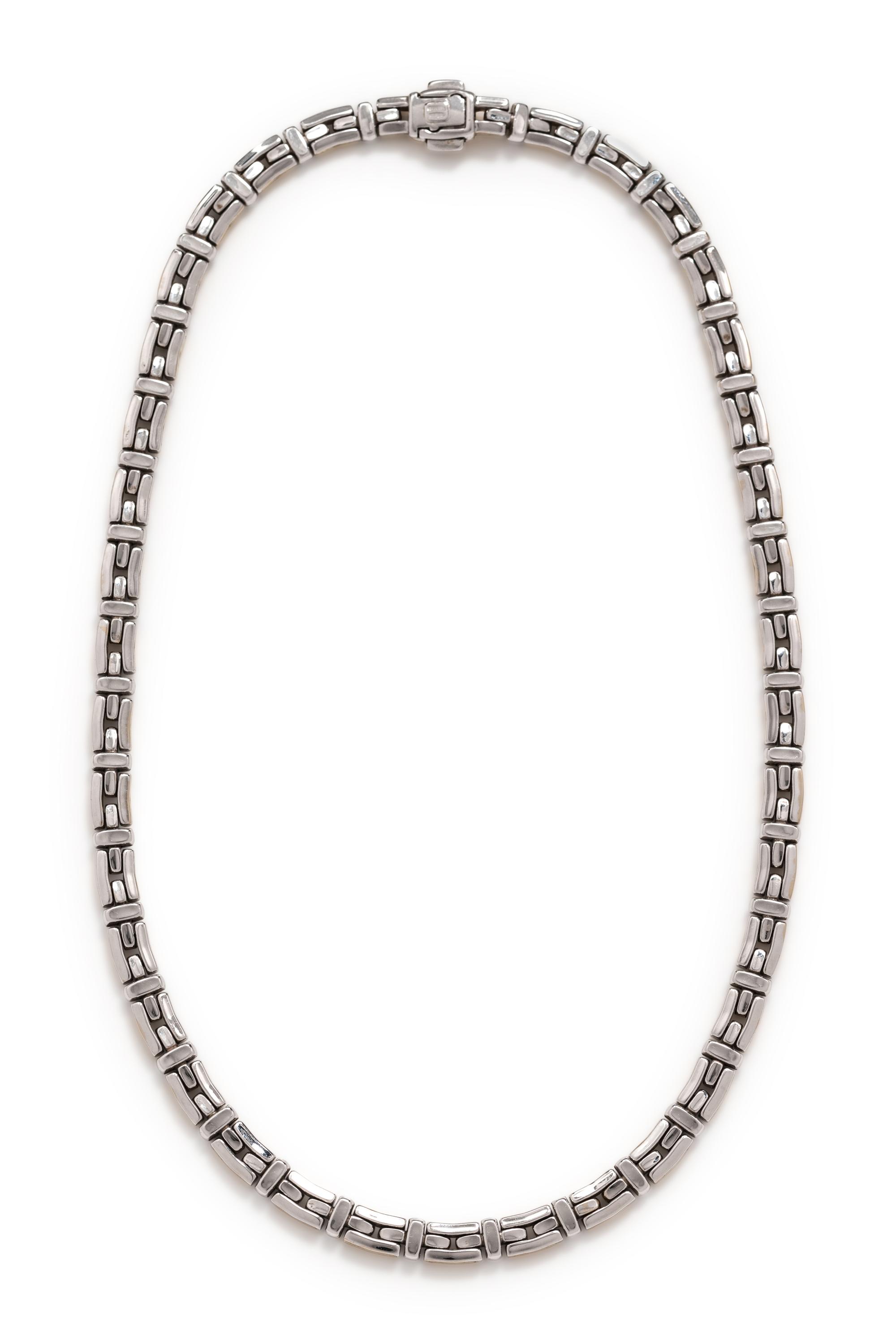 CHIMENTO, BICOLOR GOLD NECKLACE