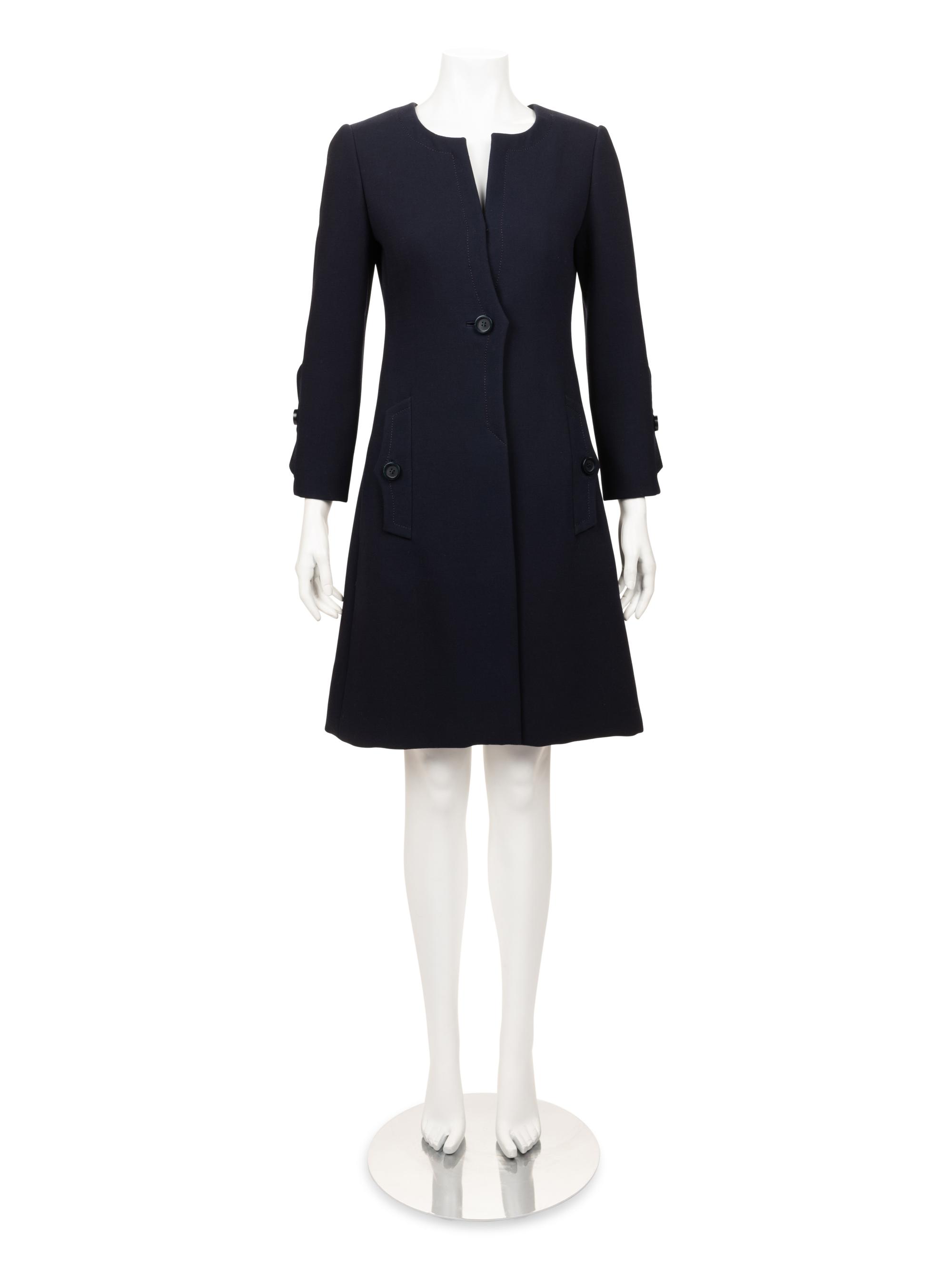 Galanos Wool Crepe Coat, 1960s
