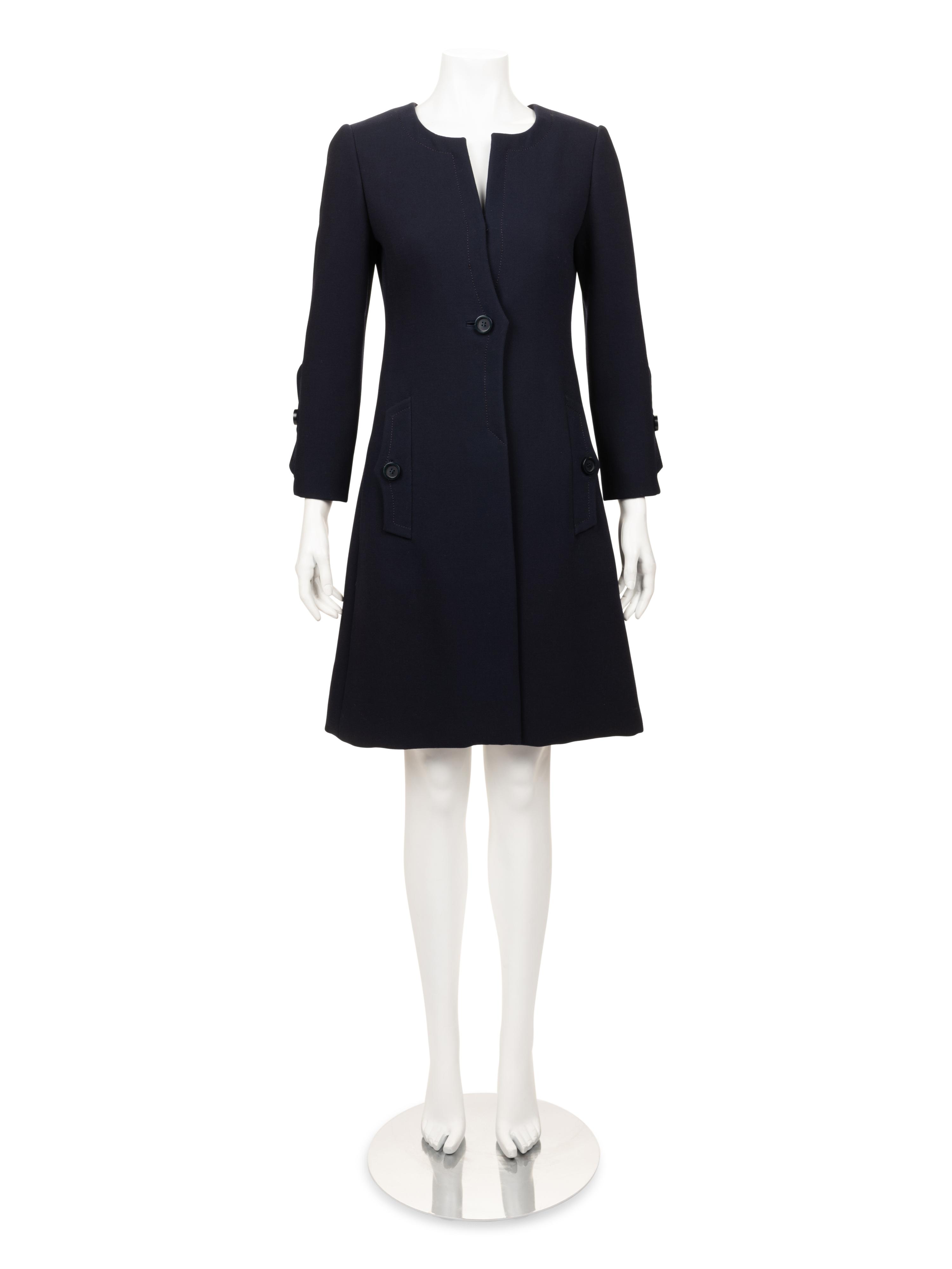 Galanos Wool Crepe Coat, 1960s
