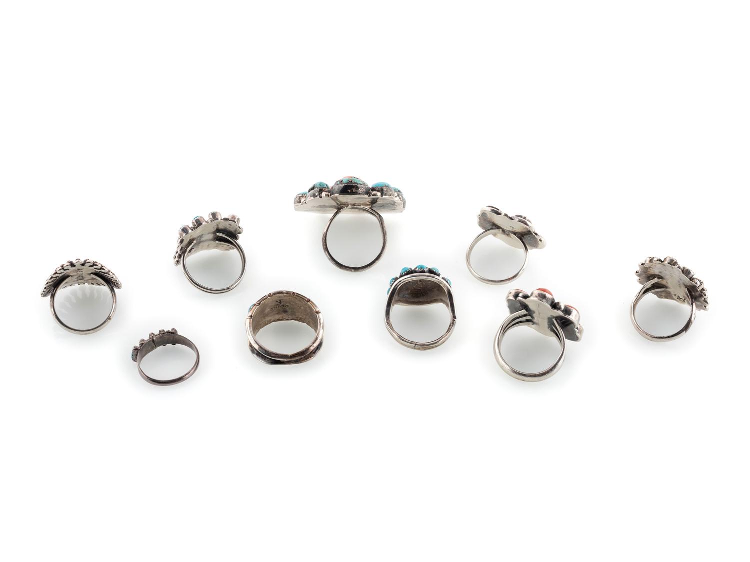 Navajo and Zuni Cluster Rings