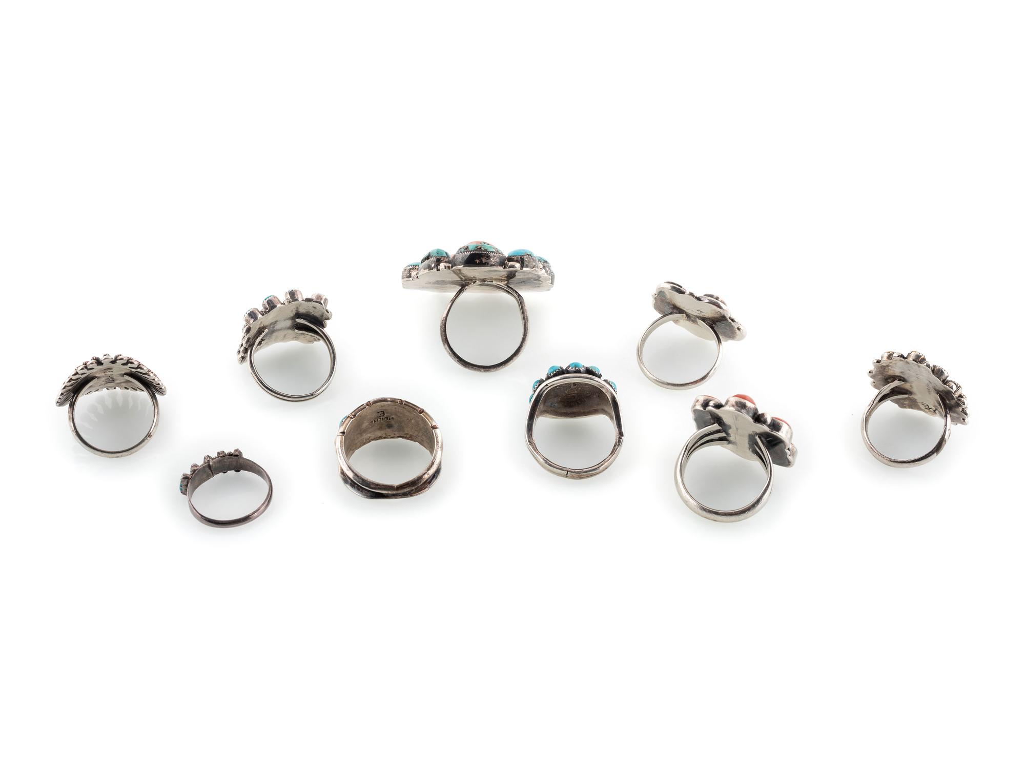 Navajo and Zuni Cluster Rings