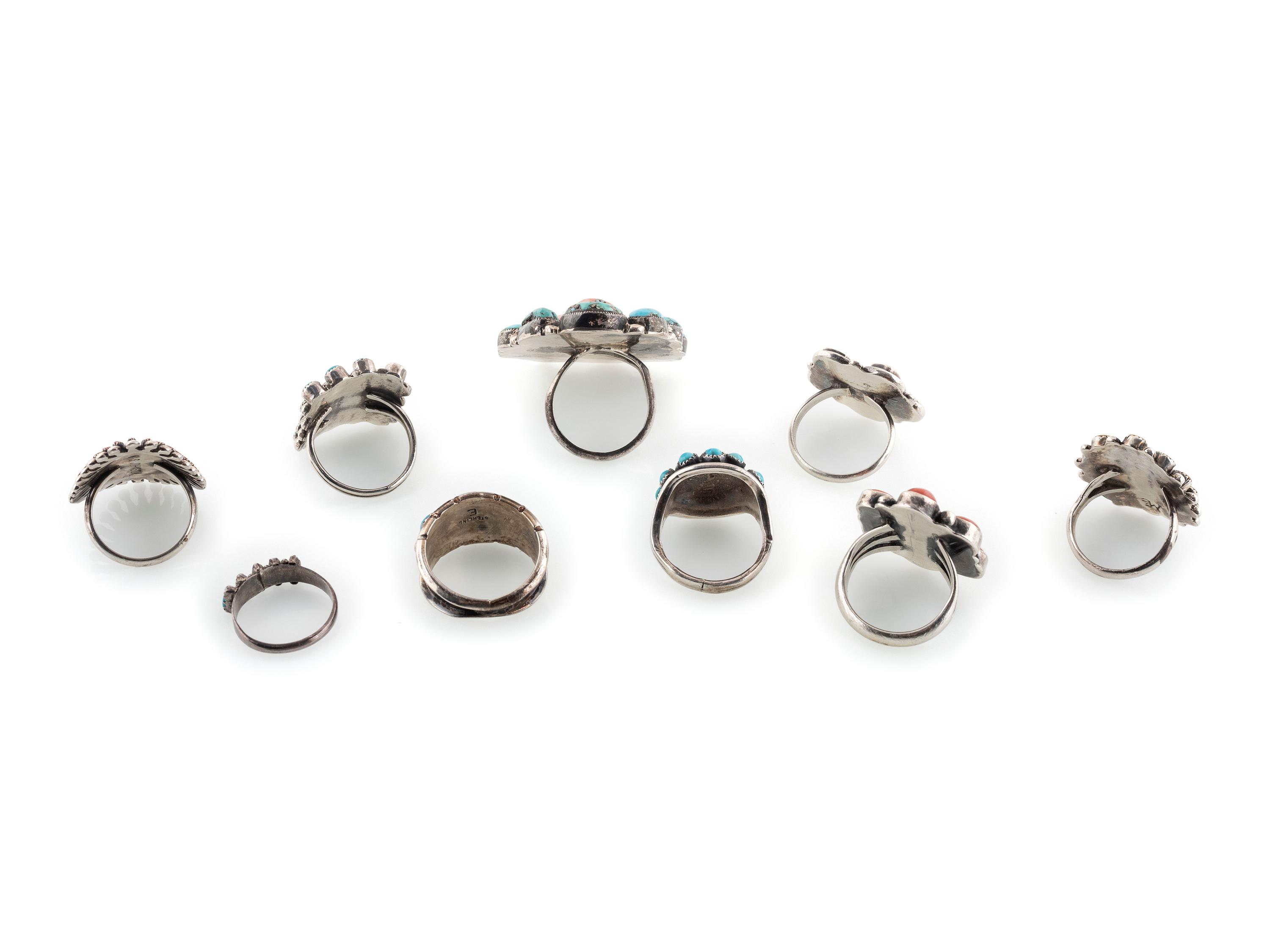 Navajo and Zuni Cluster Rings