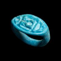 An Egyptian Faience Ring