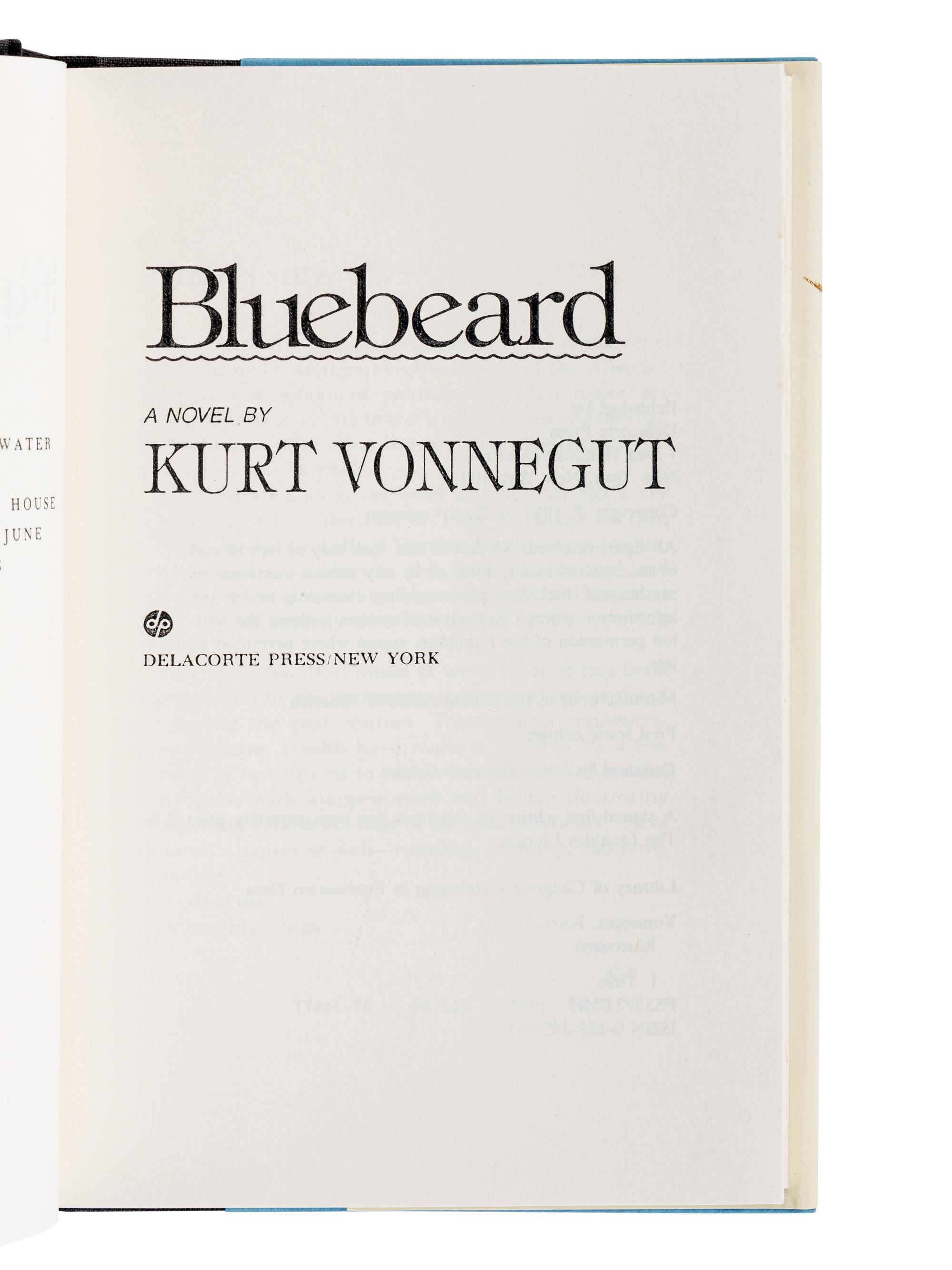 VONNEGUT, Kurt, Jr. (1922-2007). A group of 4 works by Vonnegut, comprising: