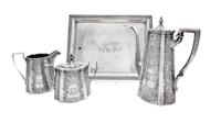 An American Silver Four-Piece Coffee Service