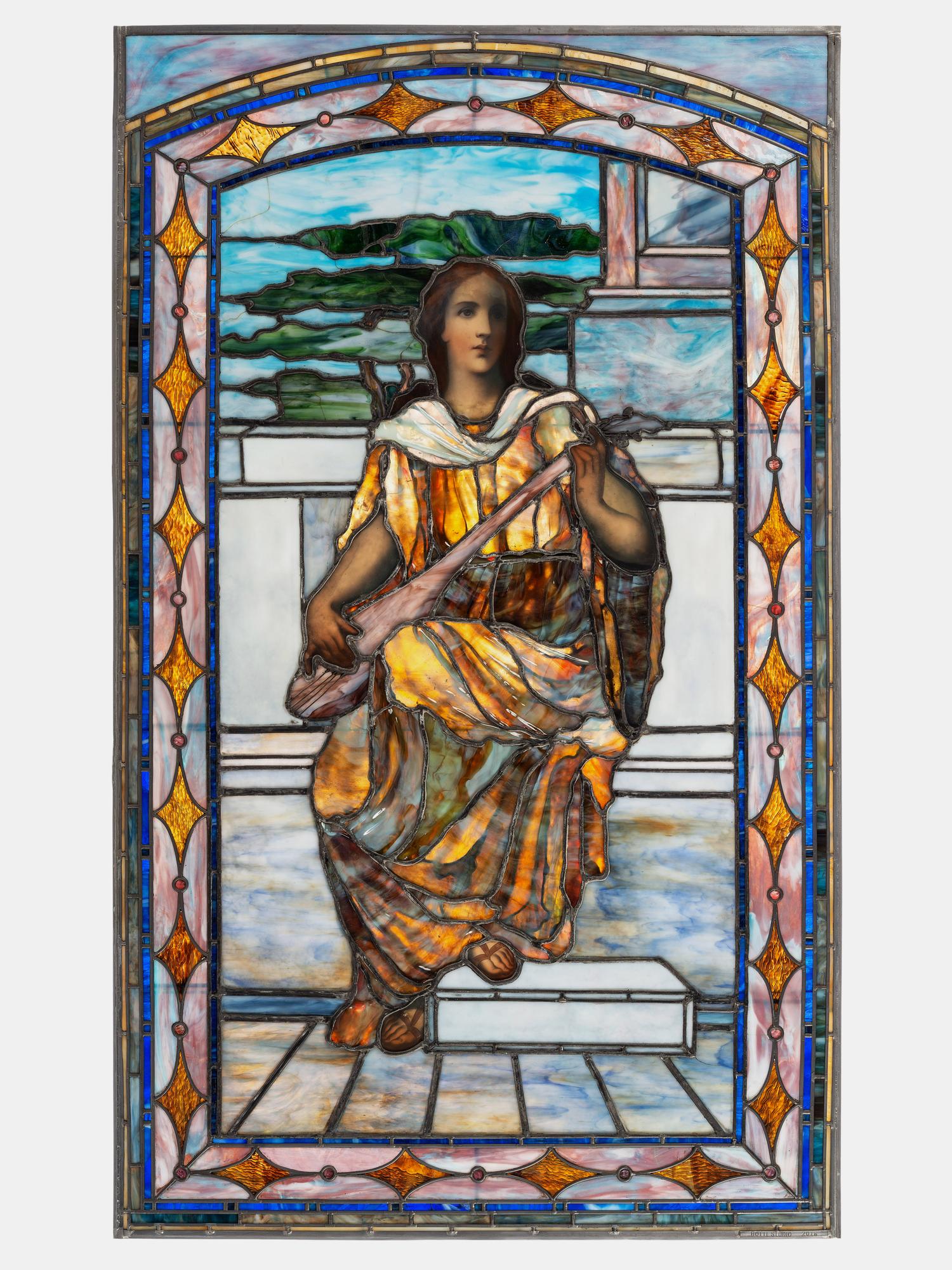 'Musician in the Cove' Window, c. 1890