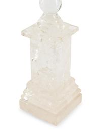 A Pair of Rock Crystal Table Ornaments