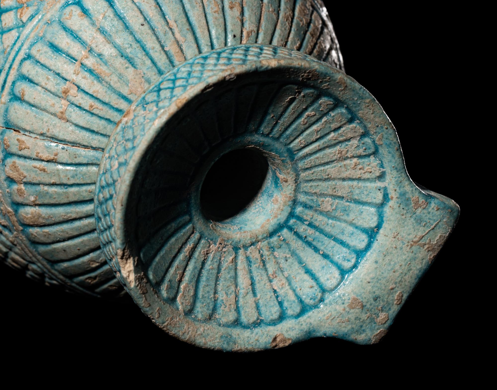 A Large Rhodian Faience Aryballos