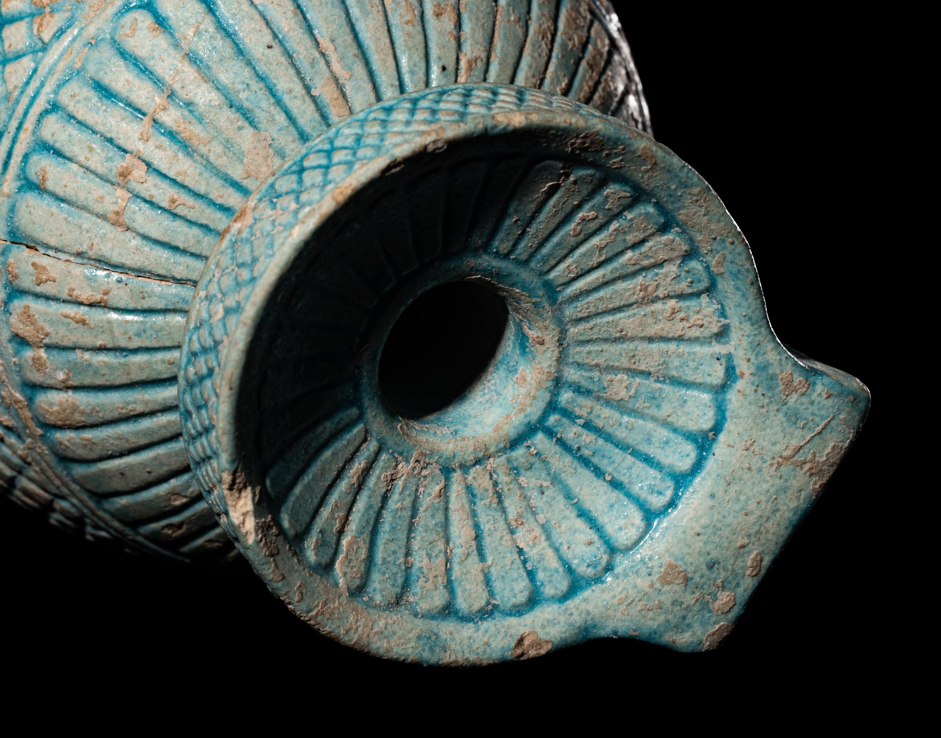 A Large Rhodian Faience Aryballos