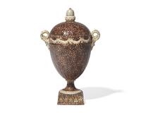 A Wedgwood Creamware Stone Decorated Covered Urn