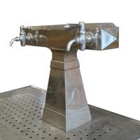 An Oak, Zinc and Copper Cafe Bar 78" W x 26" D x 57.5" H — France, Circa 1920