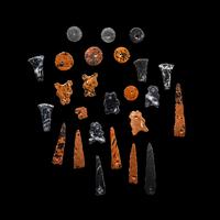 25 Aztec Obsidian Eccentrics