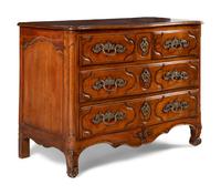A Louis XV Provincial Walnut Commode