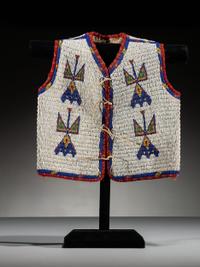 Sioux Child's Beaded Hide Vest