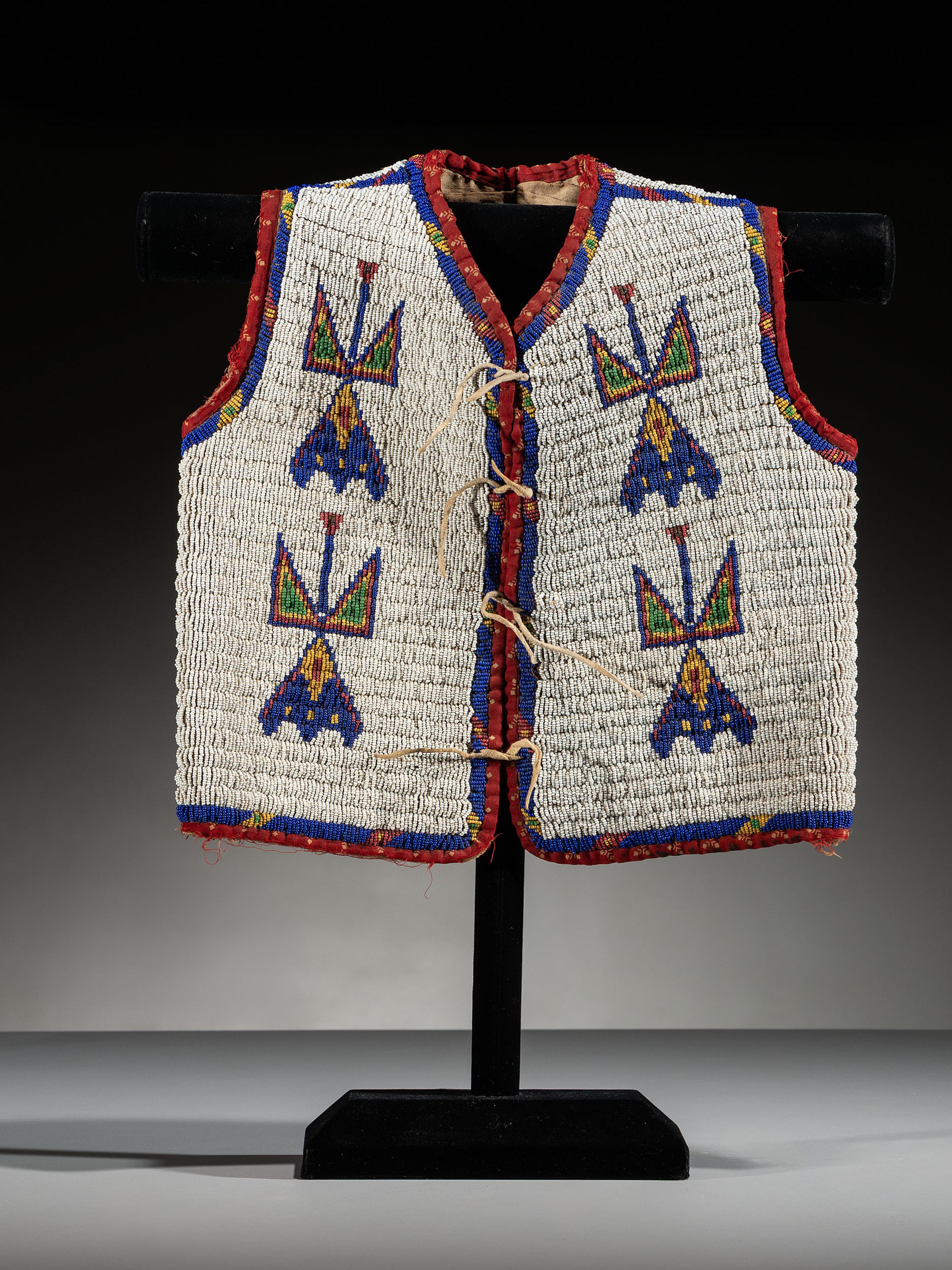 Sioux Child's Beaded Hide Vest
