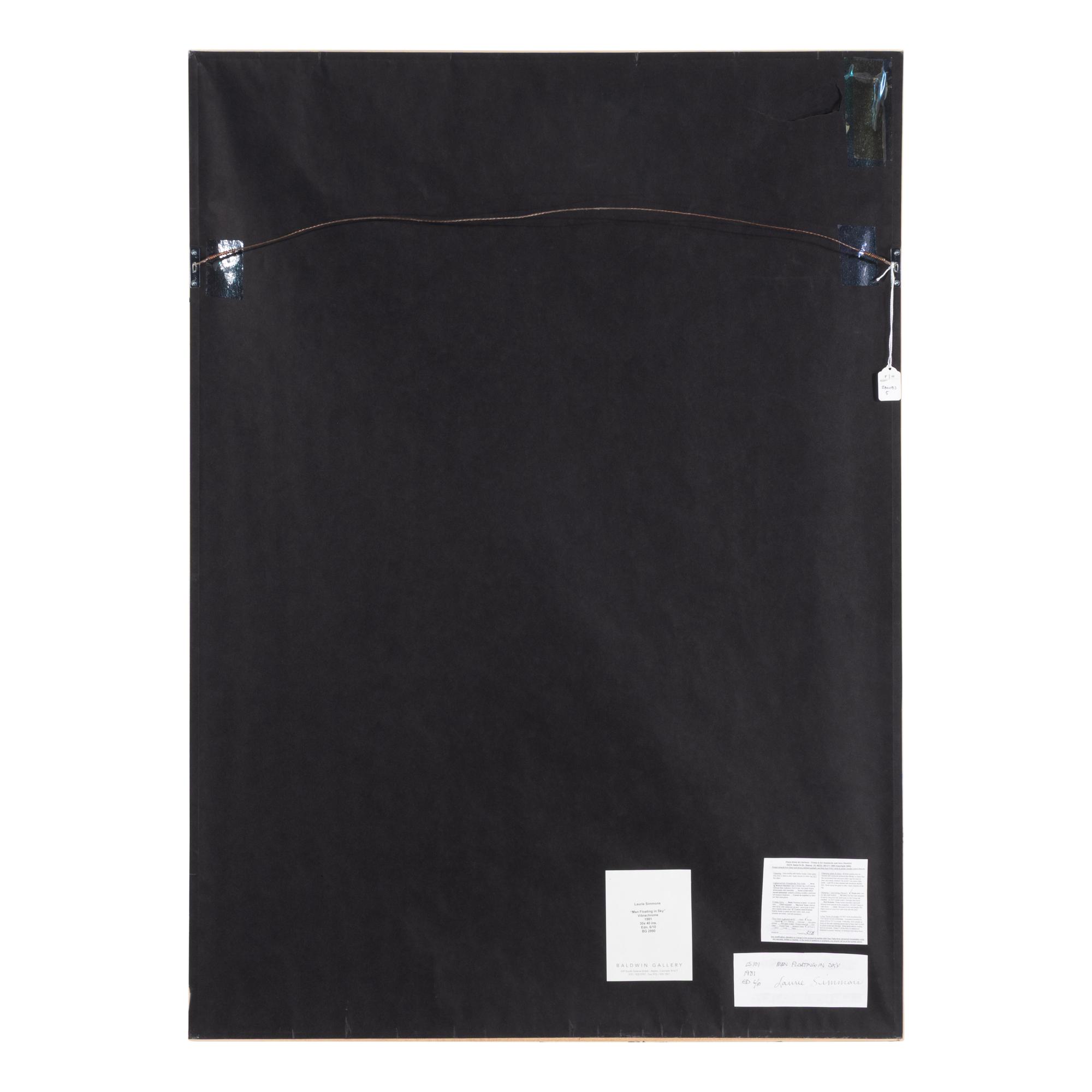 Laurie Simmons — Man Floating in Sky , 1981