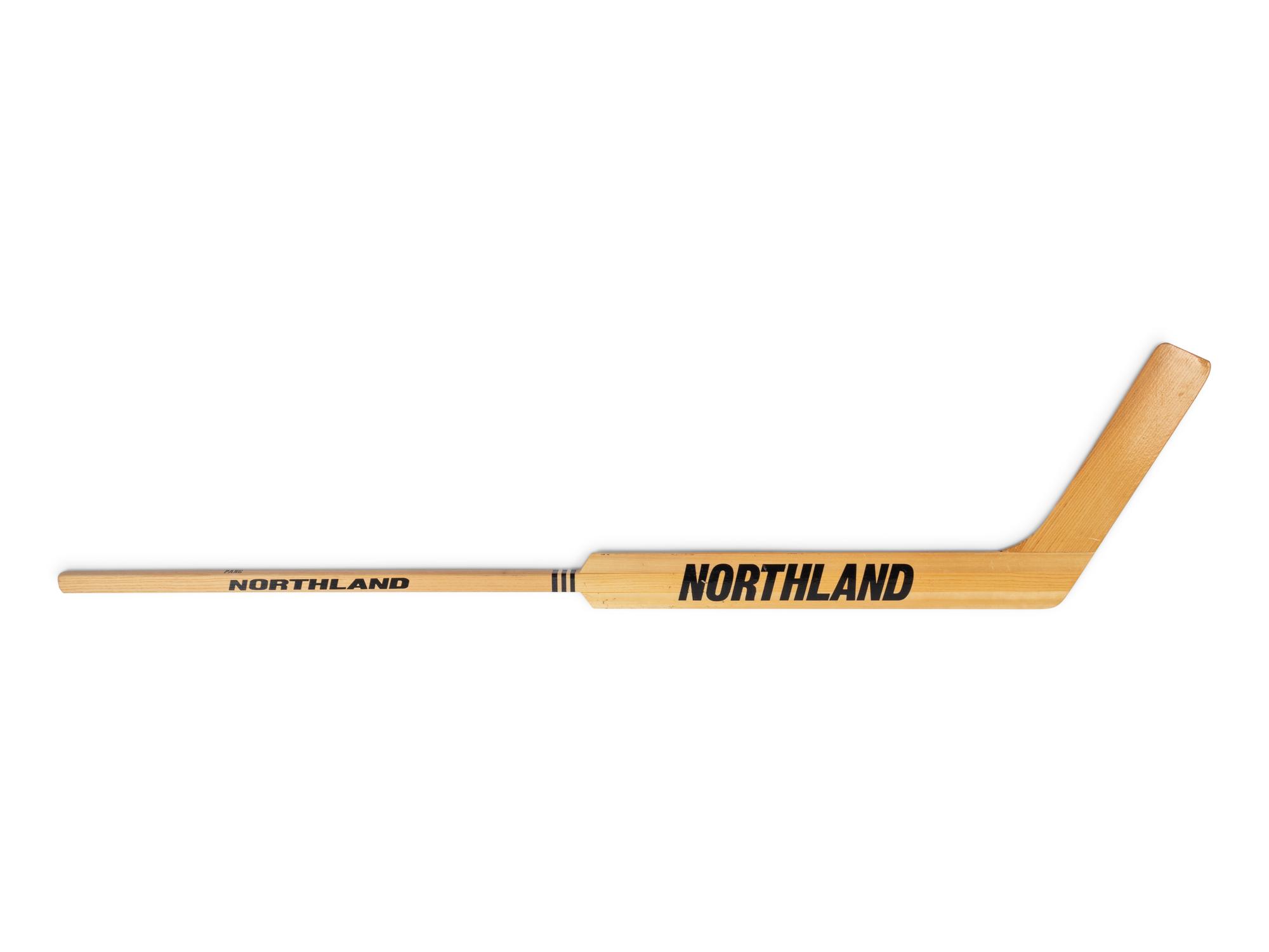 A Chicago Blackhawks Hall of Fame Signed Autograph Northland Darren Pang Model Hockey Stick (Beckett Authentication Services BAS Certified),