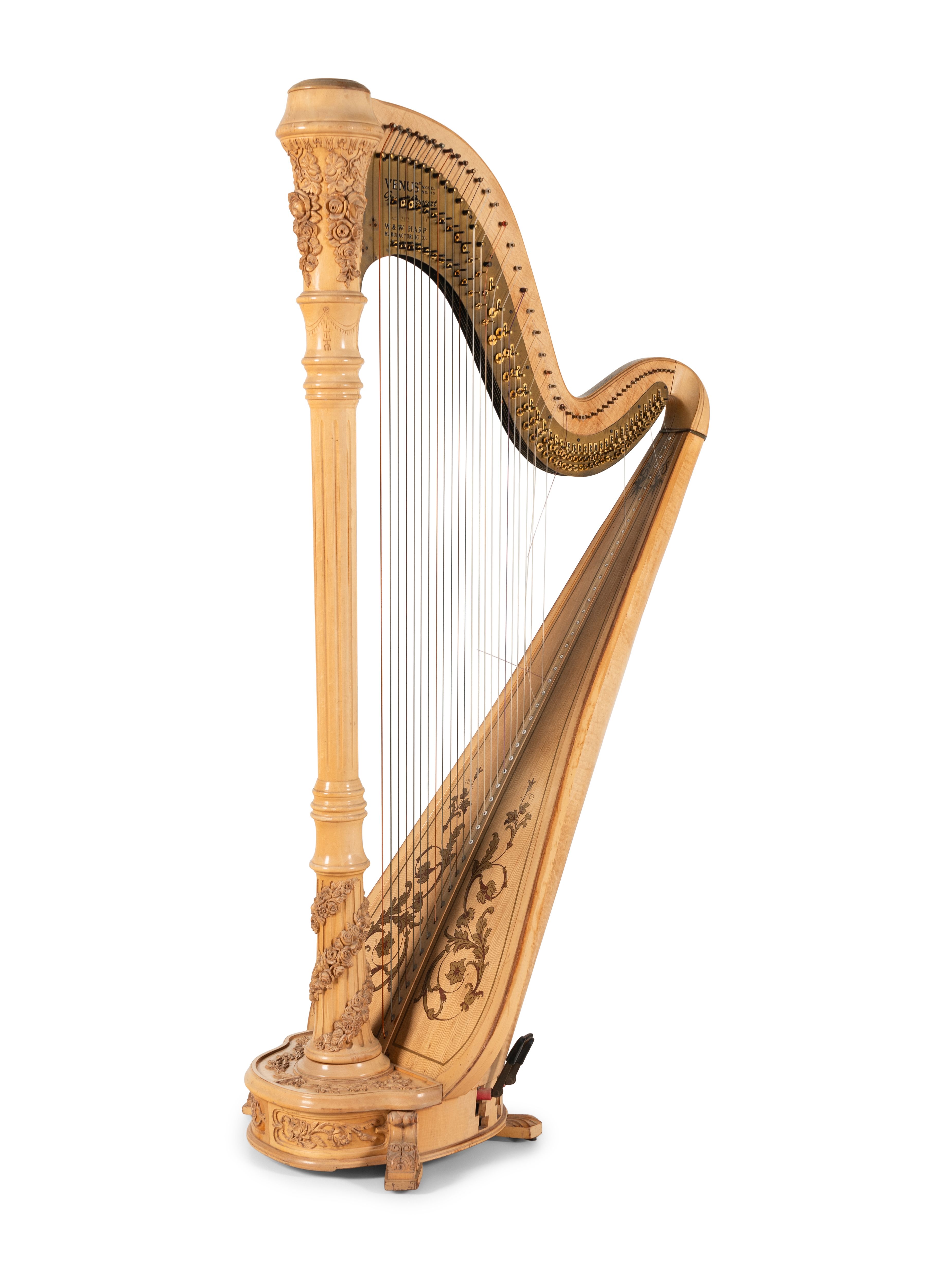 A W and W Venus Concert Grand Harp | Freeman's