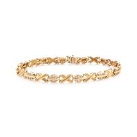 YELLOW GOLD AND DIAMOND BRACELET