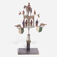 A painted iron and sheet metal whirligig Probably French, 19th century