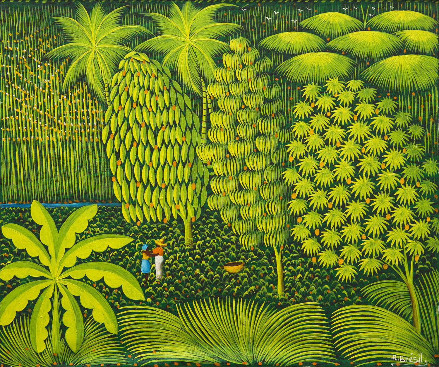 Couple in a Banana Grove