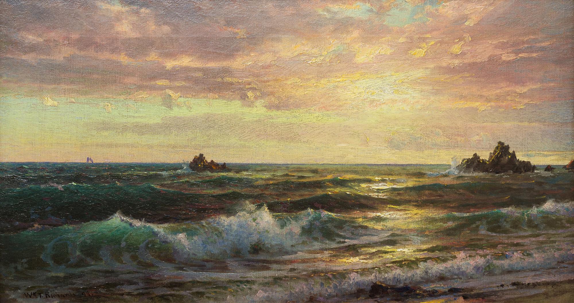 William Trost Richards, (American, 1833-1905), Near Newport, 1898