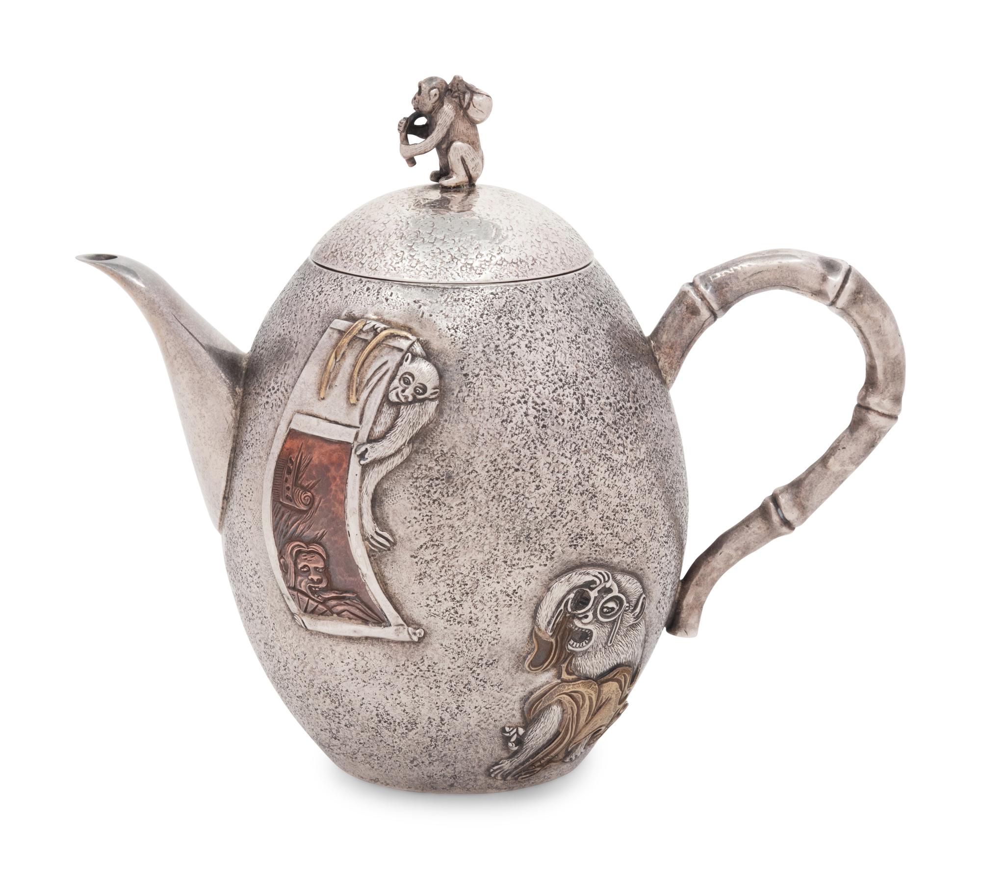 A Japanese Silver Teapot
