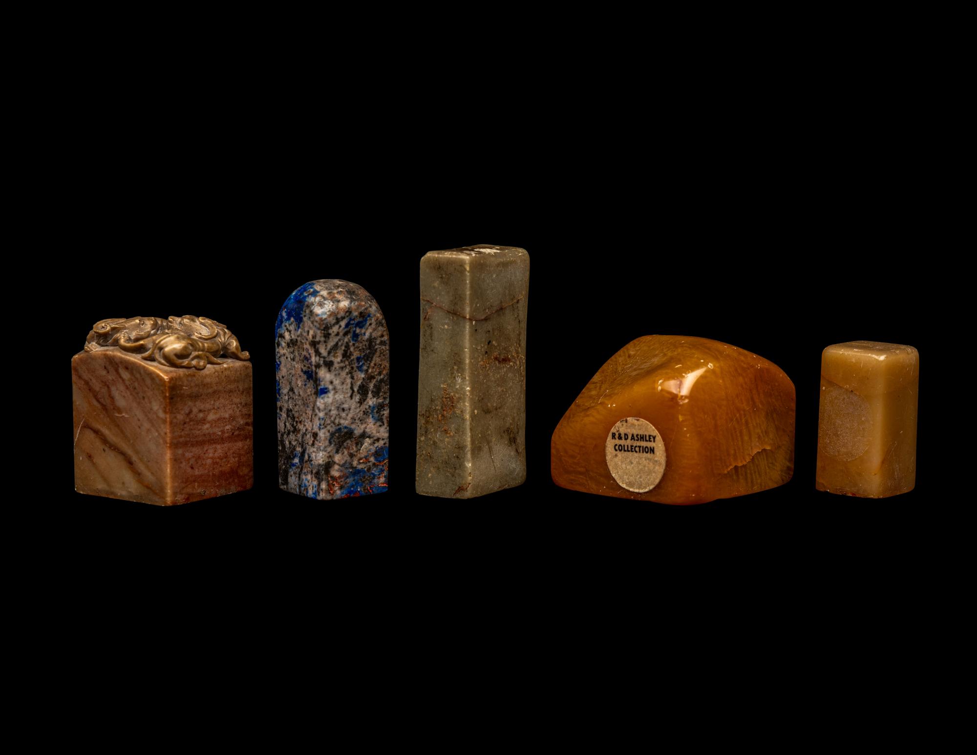 Five Chinese Stone Seals