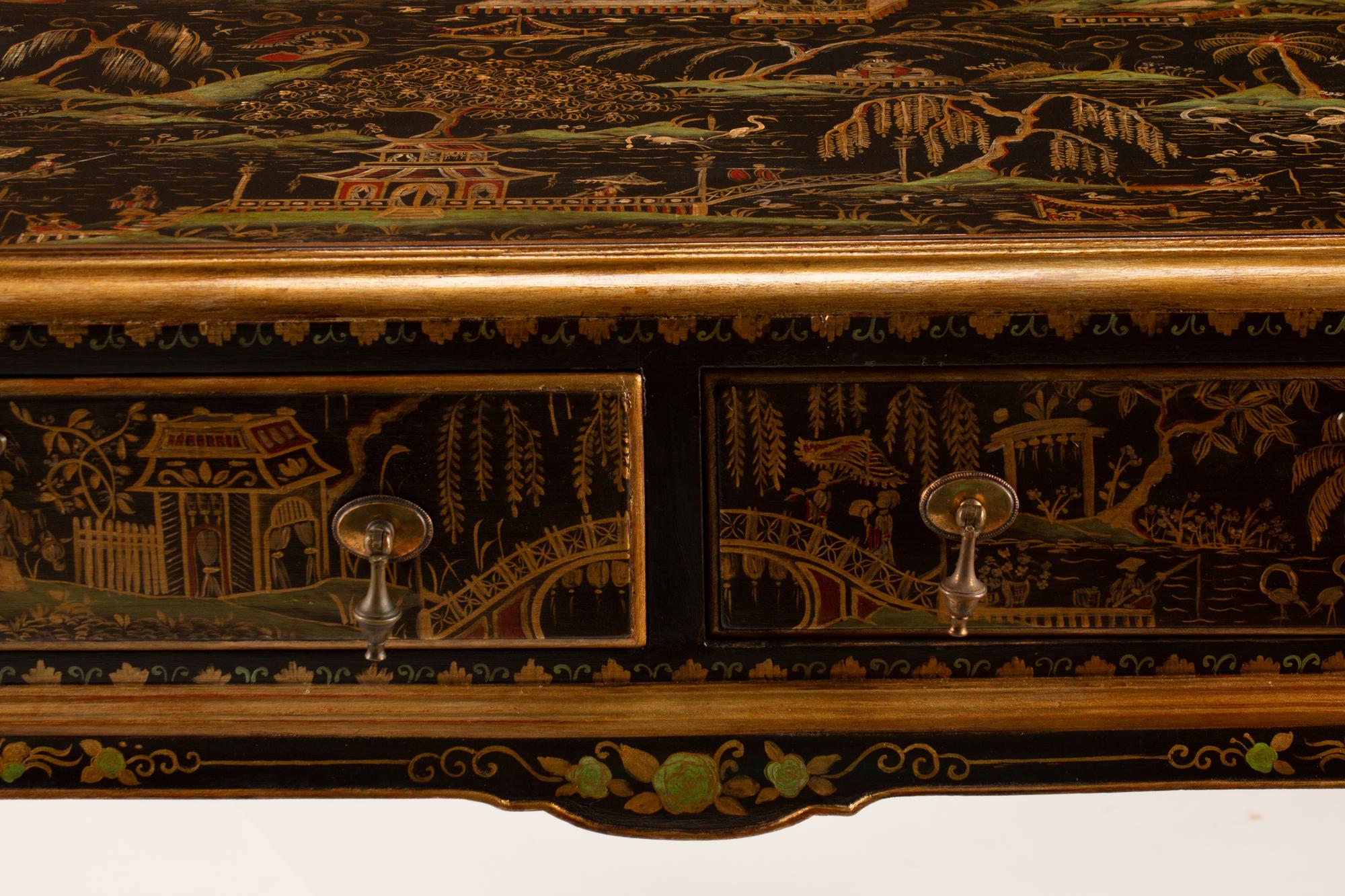 A George II Style Chinoiserie Side Table — 19TH CENTURY