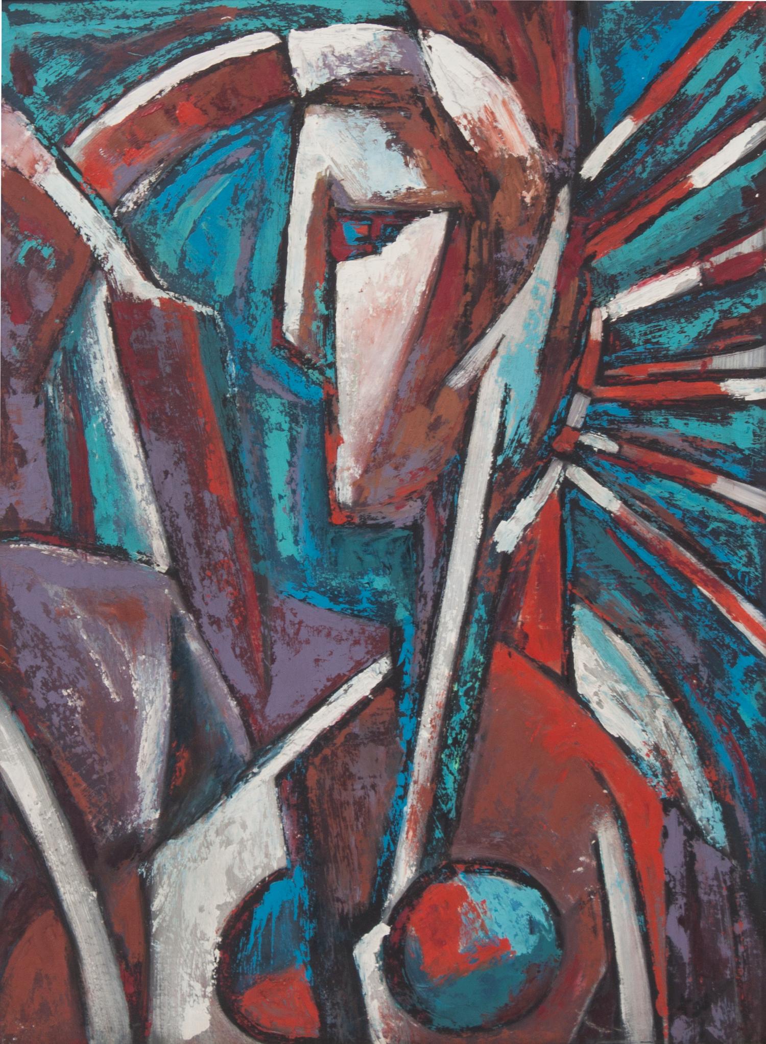 Melvin E. Tess, (Wisconsin, 1926-2016), Abstract Figure
