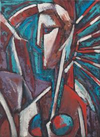 Melvin E. Tess, (Wisconsin, 1926-2016), Abstract Figure