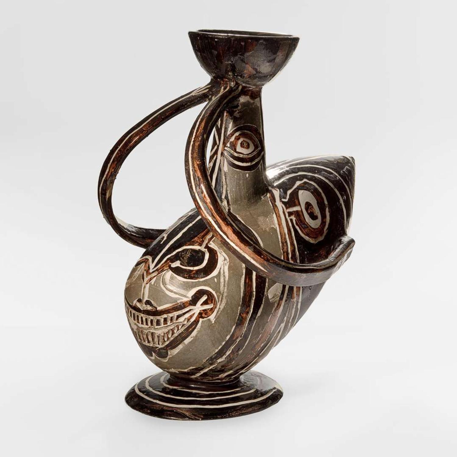 Pablo Picasso (Spanish, 1881-1973) Two-Handled Pitcher