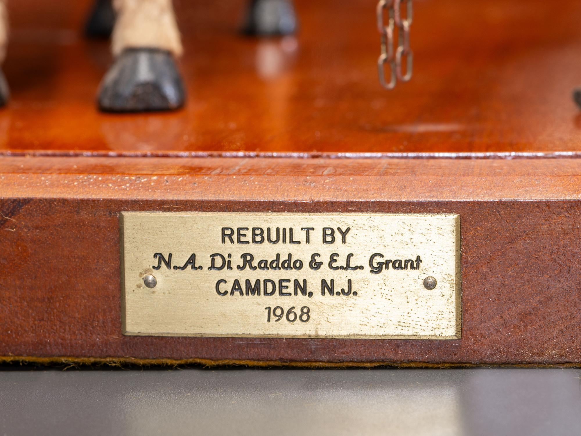 A Copper and Wood Horse-Drawn Steam-Powered Fire Engine Model
