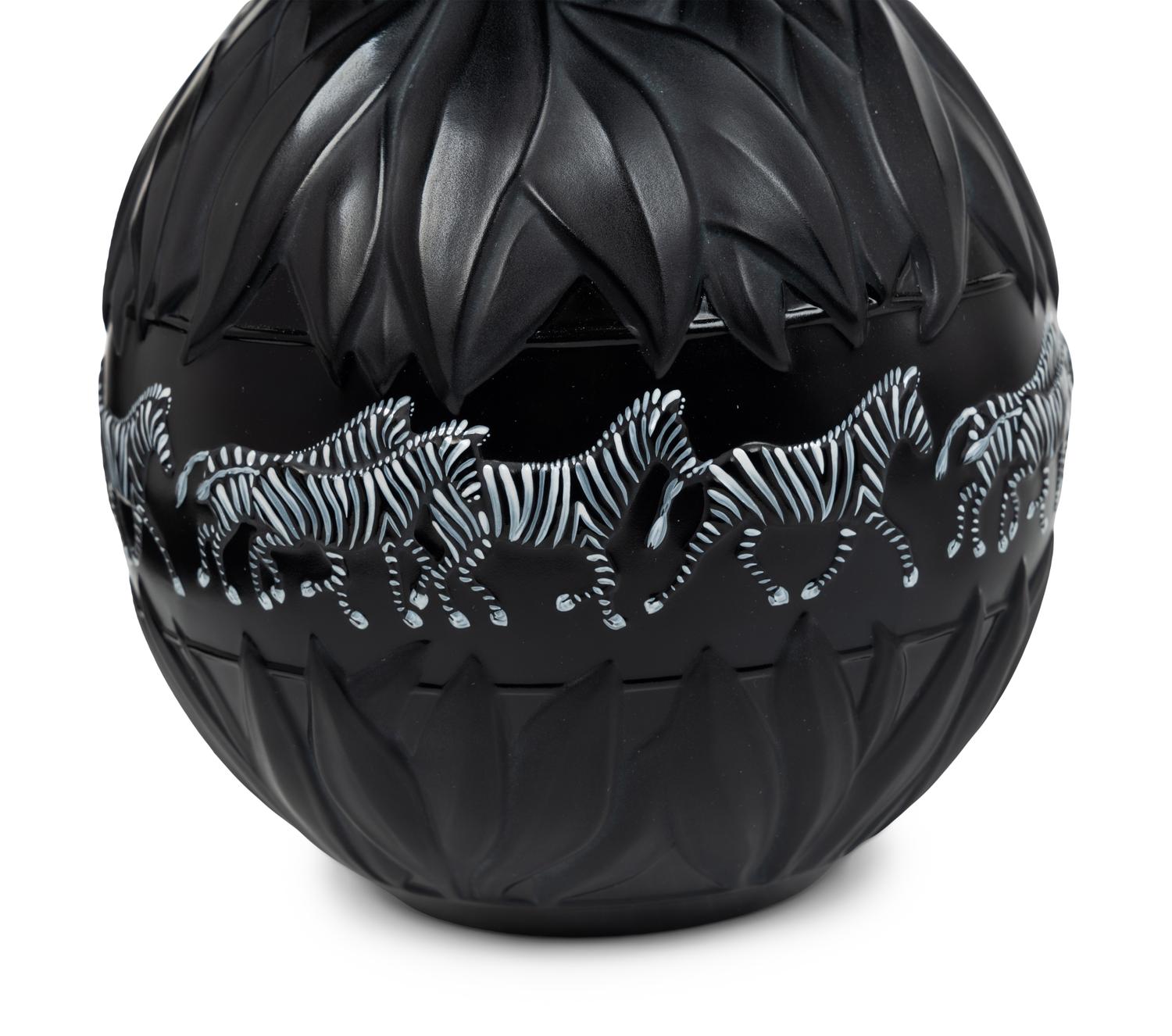 Two Lalique Tanzania Vases