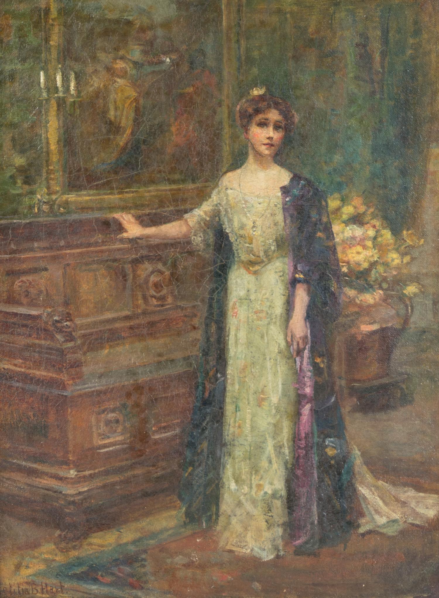 Letitia Bonnet Hart, (American, b. 1867), Lady in Salon