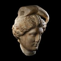 A Roman Marble Head of Apollo Lykeios