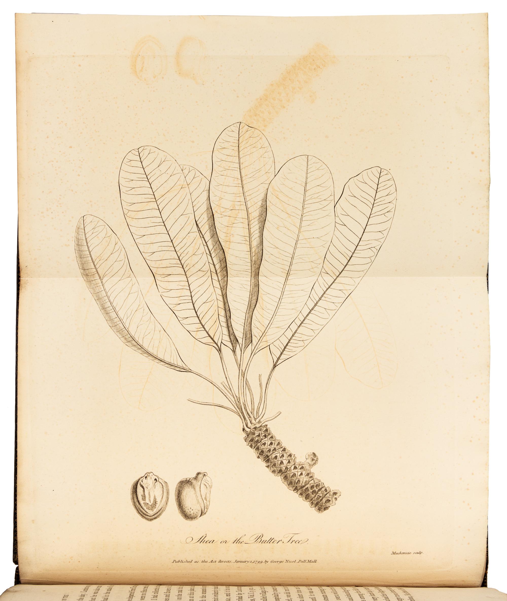 PARK, Mungo (1771-1806). Travels in...Africa --Journal of Mission to...Africa. London, 1799, 1815. -- 2 works, uniformly bound.