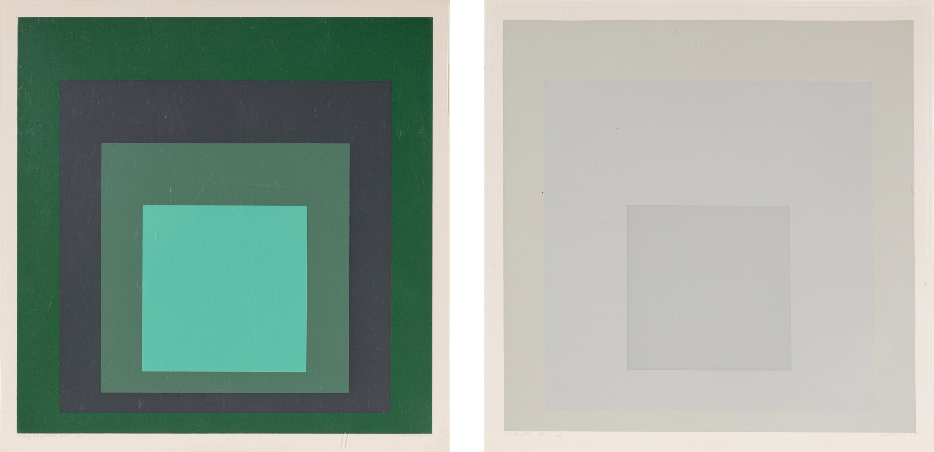 A group of four prints from Die Oberfläche (Attic ; Silent; Opalescent; Chrysoprase ), 1965