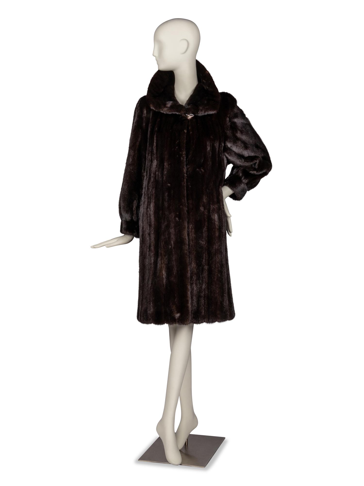 Louis Féraud Mahogany Mink Coat for Neiman Marcus