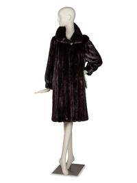 Louis Féraud Mahogany Mink Coat for Neiman Marcus