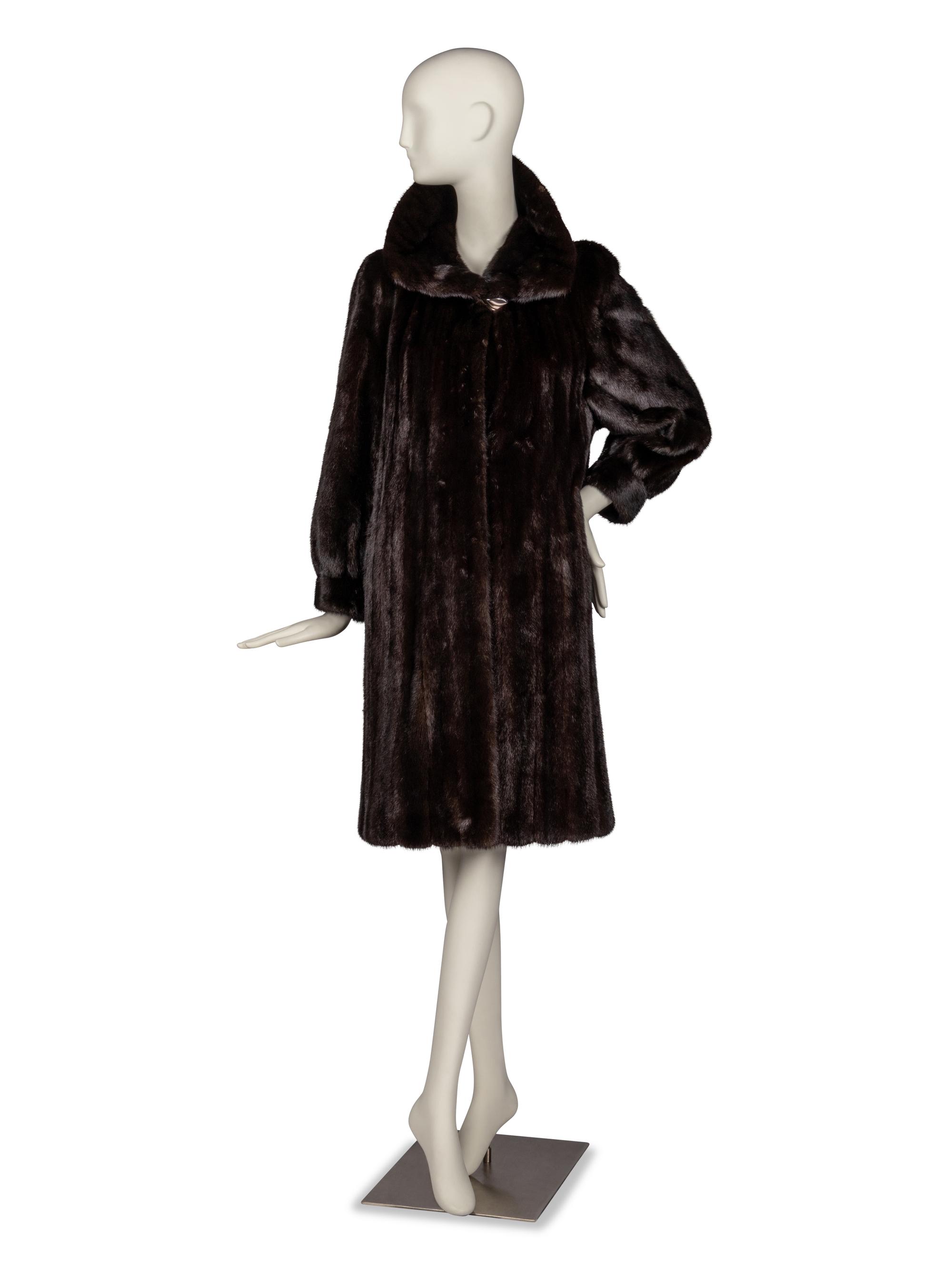 Louis Féraud Mahogany Mink Coat for Neiman Marcus