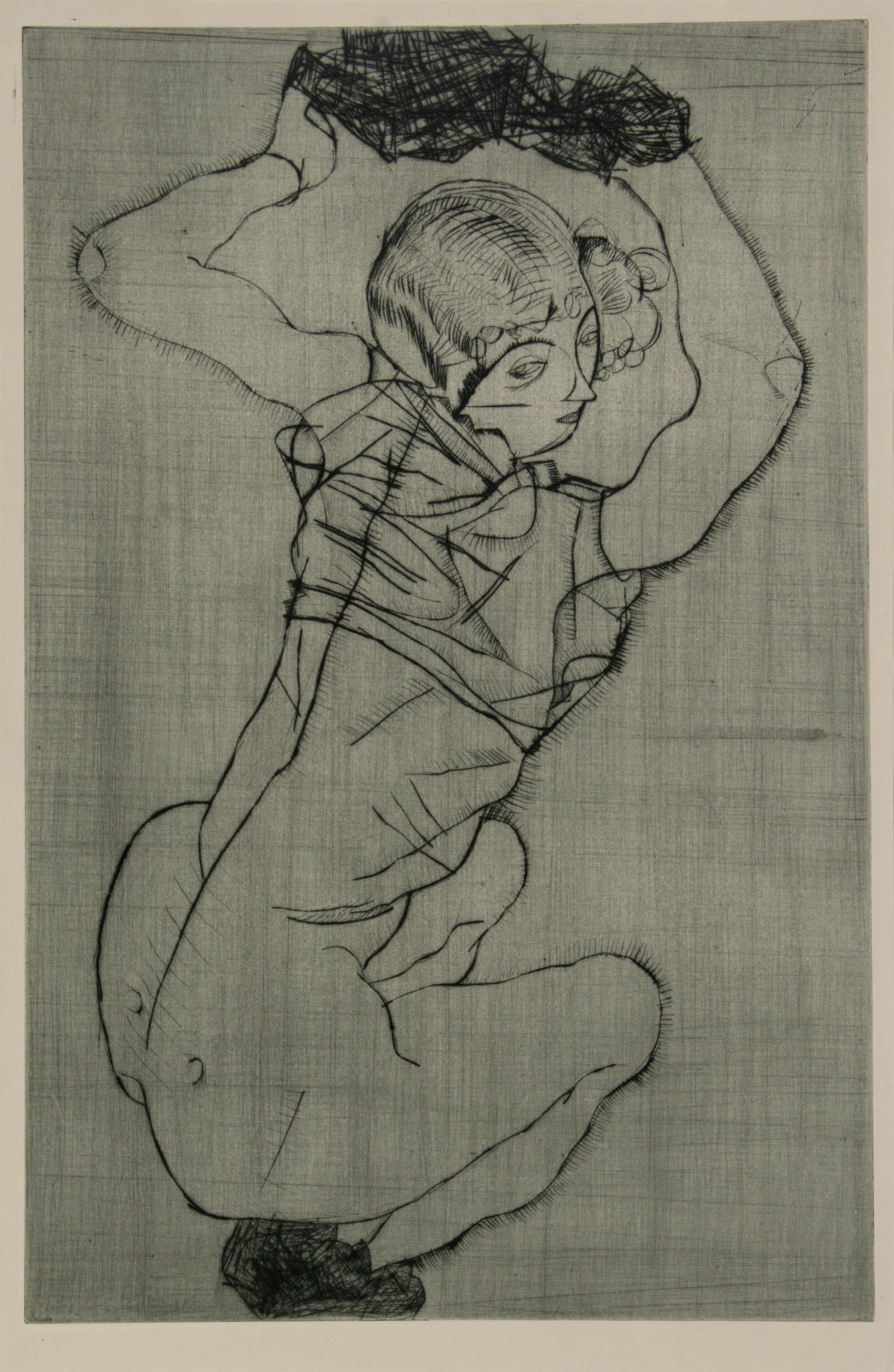 Kauernde, 1914; printed later