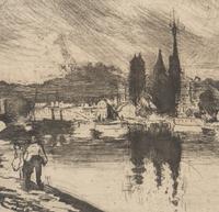 Vue de Rouen (Cours la Reine) , 1884