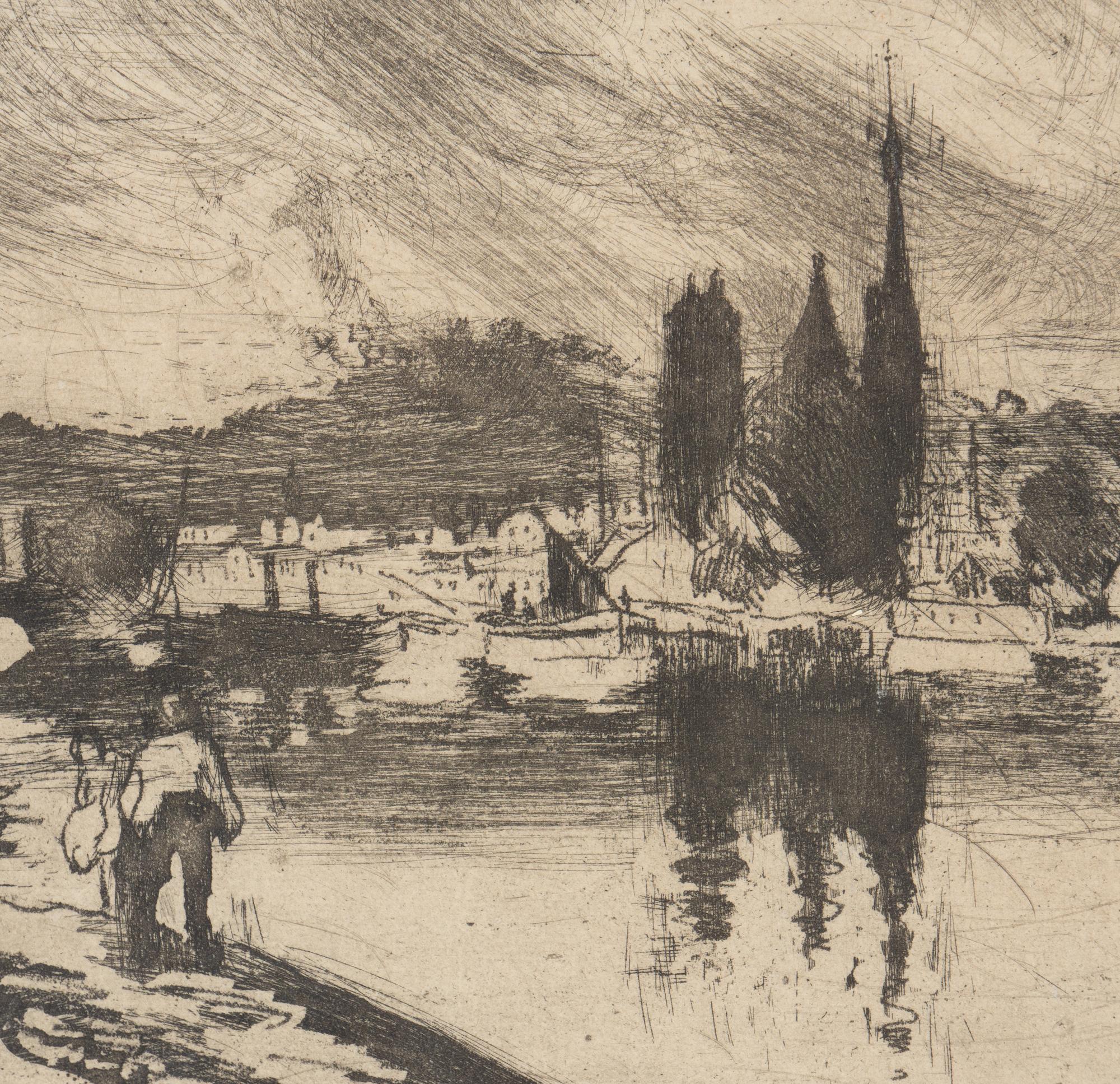 Vue de Rouen (Cours la Reine) , 1884