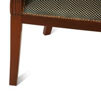 A Regency Style Carved Mahogany Armchair