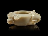 A Pale Celadon Jade Brush Washer