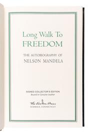 MANDELA, Nelson (1918-2013). Long Walk to Freedom. Norwalk, CT: The Easton Press, 2000.