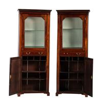 A Pair of George III Mahogany Cabinets